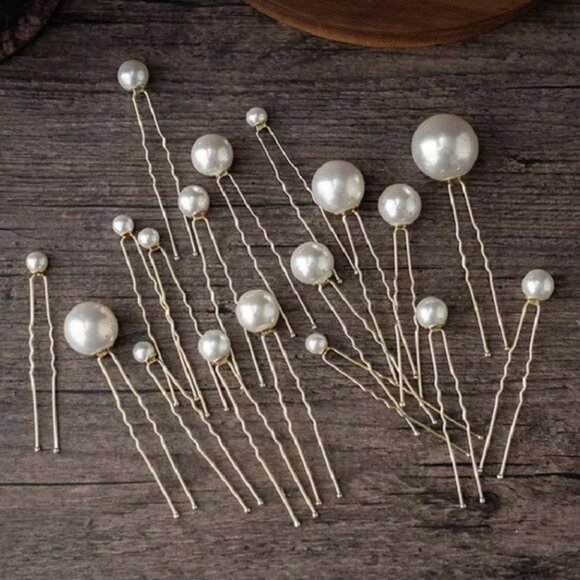 ✨ 18-Piece Pearl Hair Pin Set – Brand New ✨